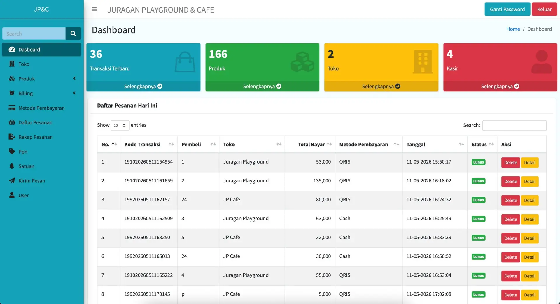 POS System Juragan Playground